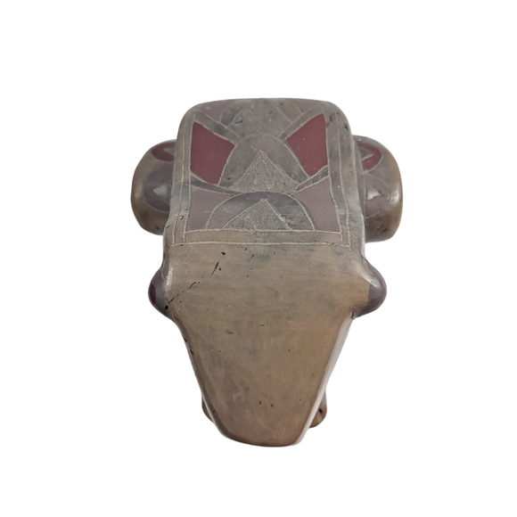 Raku (?) Pottery Sitting Frog Sculpture Figurine - Picture 4 of 12